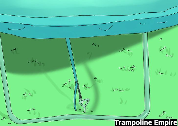 How to secure a trampoline